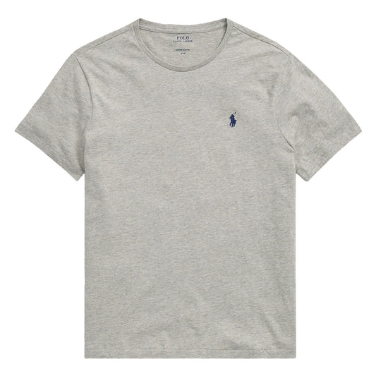 Polo Ralph Lauren Custom Slim Fit Cotton T-Shirt Grey - The Sporting Lodge