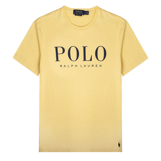Polo Ralph Lauren Custom Slim Fit Logo Jersey T-Shirt Empire Yellow - The Sporting Lodge