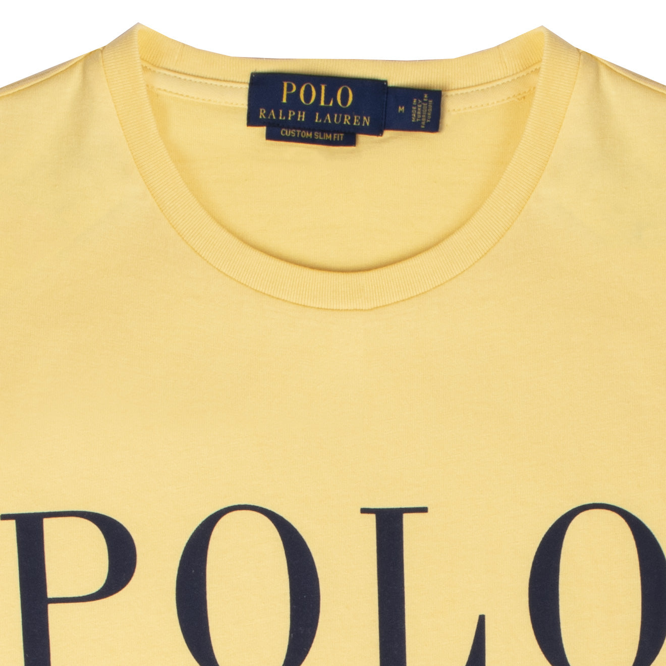 Polo Ralph Lauren Custom Slim Fit Logo Jersey T-Shirt Empire Yellow - The Sporting Lodge