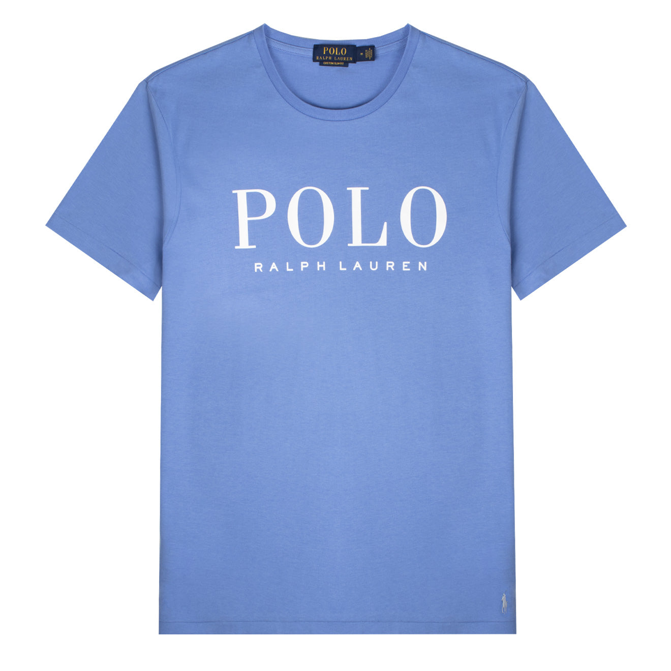 Polo Ralph Lauren Custom Slim Fit Logo Jersey T-Shirt Harbour Island Blue - The Sporting Lodge