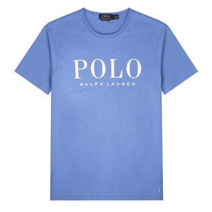 Polo Ralph Lauren Custom Slim Fit Logo Jersey T-Shirt Harbour Island Blue - The Sporting Lodge