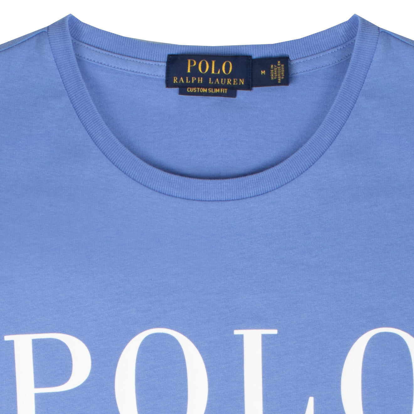 Polo Ralph Lauren Custom Slim Fit Logo Jersey T-Shirt Harbour Island Blue - The Sporting Lodge