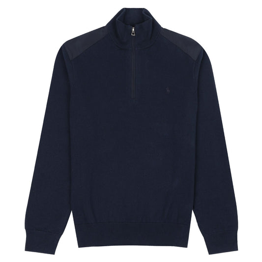 Polo Ralph Lauren Hybrid Half Zip Knit Piper Navy - The Sporting Lodge