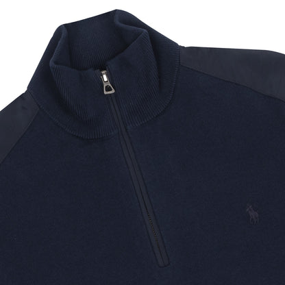 Polo Ralph Lauren Hybrid Half Zip Knit Piper Navy - The Sporting Lodge