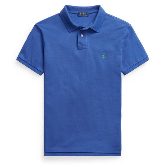 Polo Ralph Lauren Slim Fit Mesh Polo Shirt Bright Navy - The Sporting Lodge