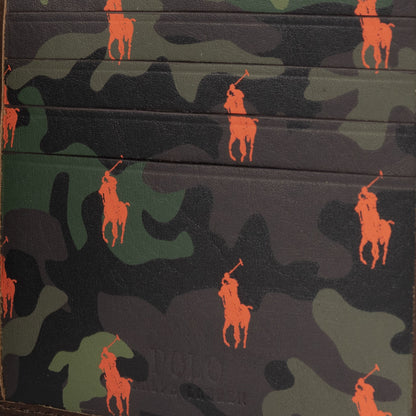 Polo Ralph Lauren Small Leather PP Billfold Wallet Camo / Brown - The Sporting Lodge