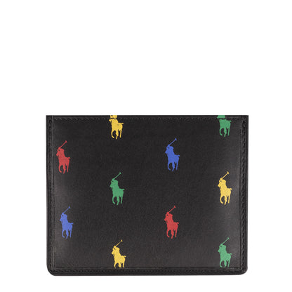 Polo Ralph Lauren Small Leather PP Card Case Black - The Sporting Lodge