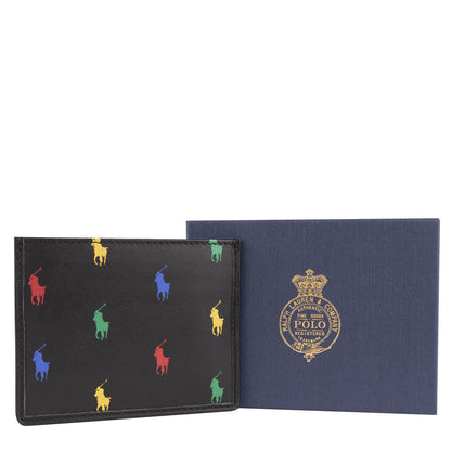 Polo Ralph Lauren Small Leather PP Card Case Black - The Sporting Lodge