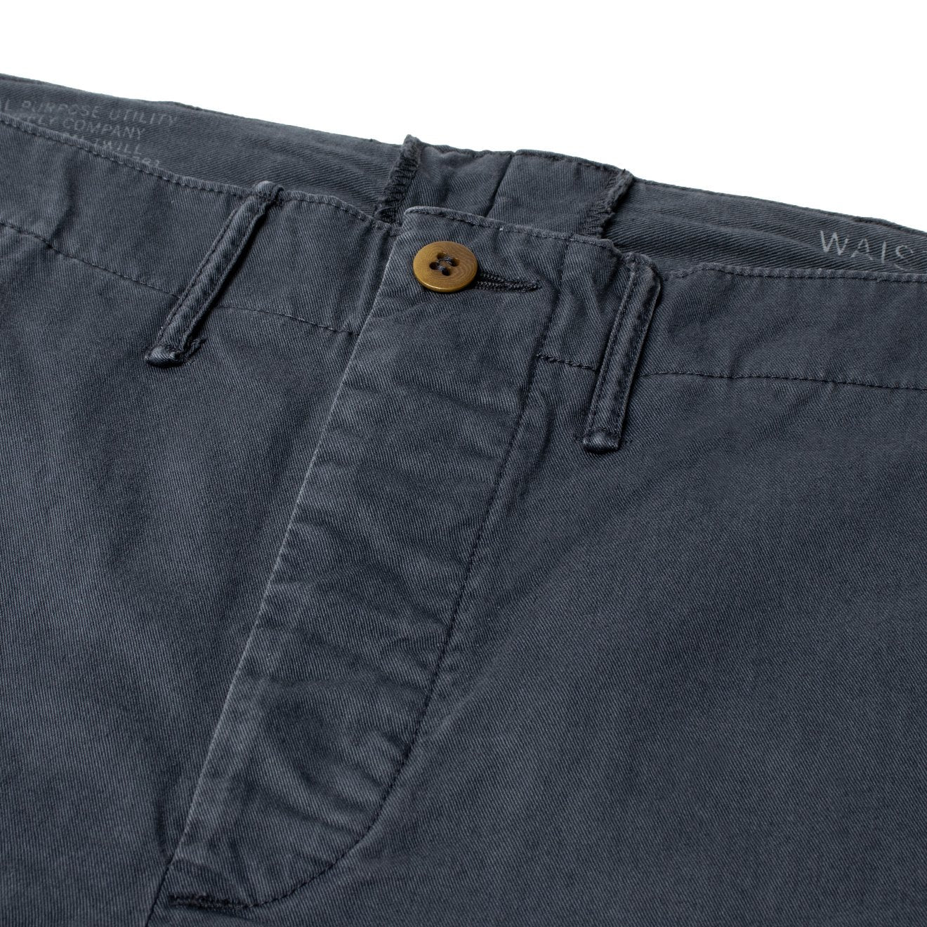 RRL by Ralph Lauren Officers Flat Front Chino Navy - The Sporting Lodge