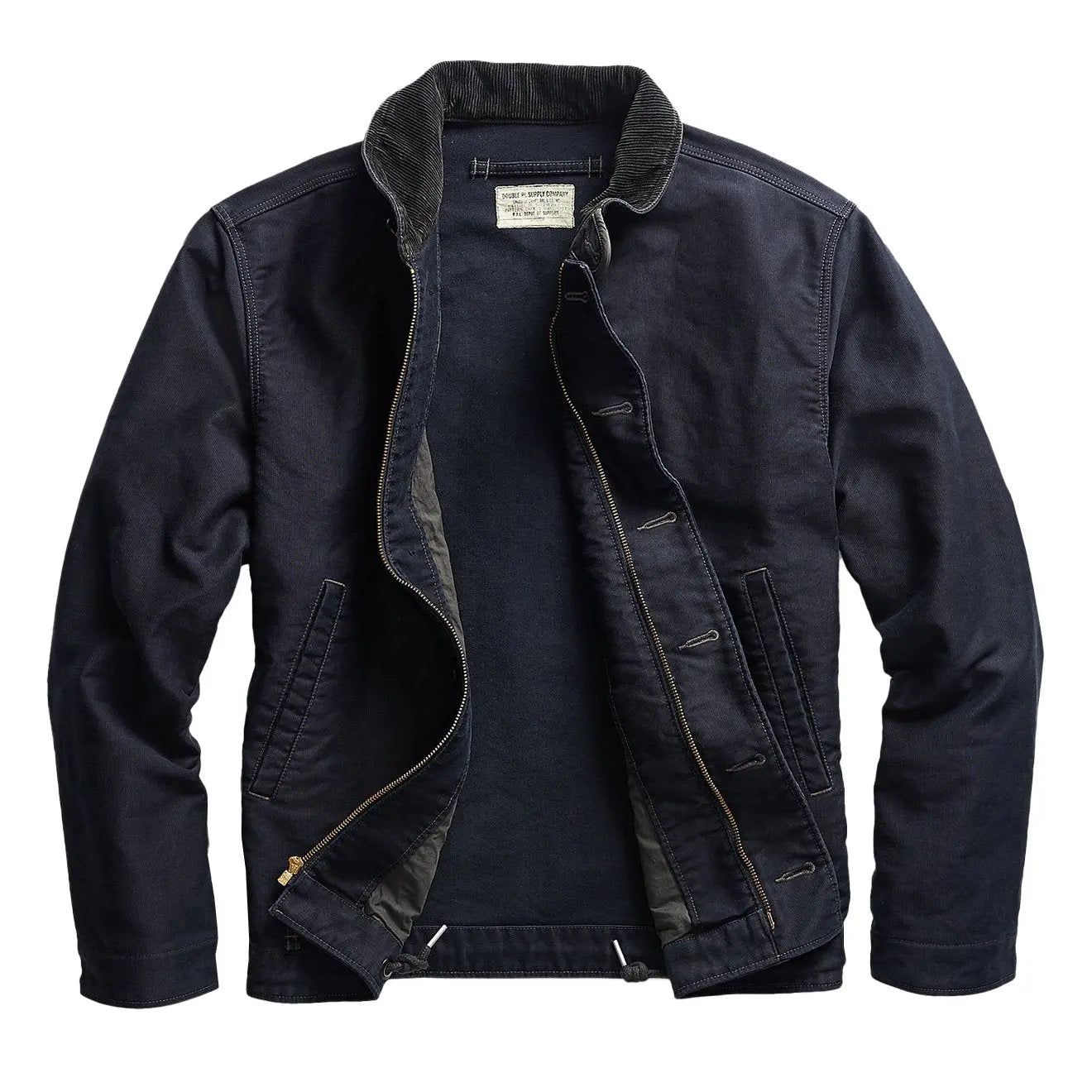RRL by Ralph Lauren Jungle Cloth Deck Jacket Dark Navy - The Sporting Lodge