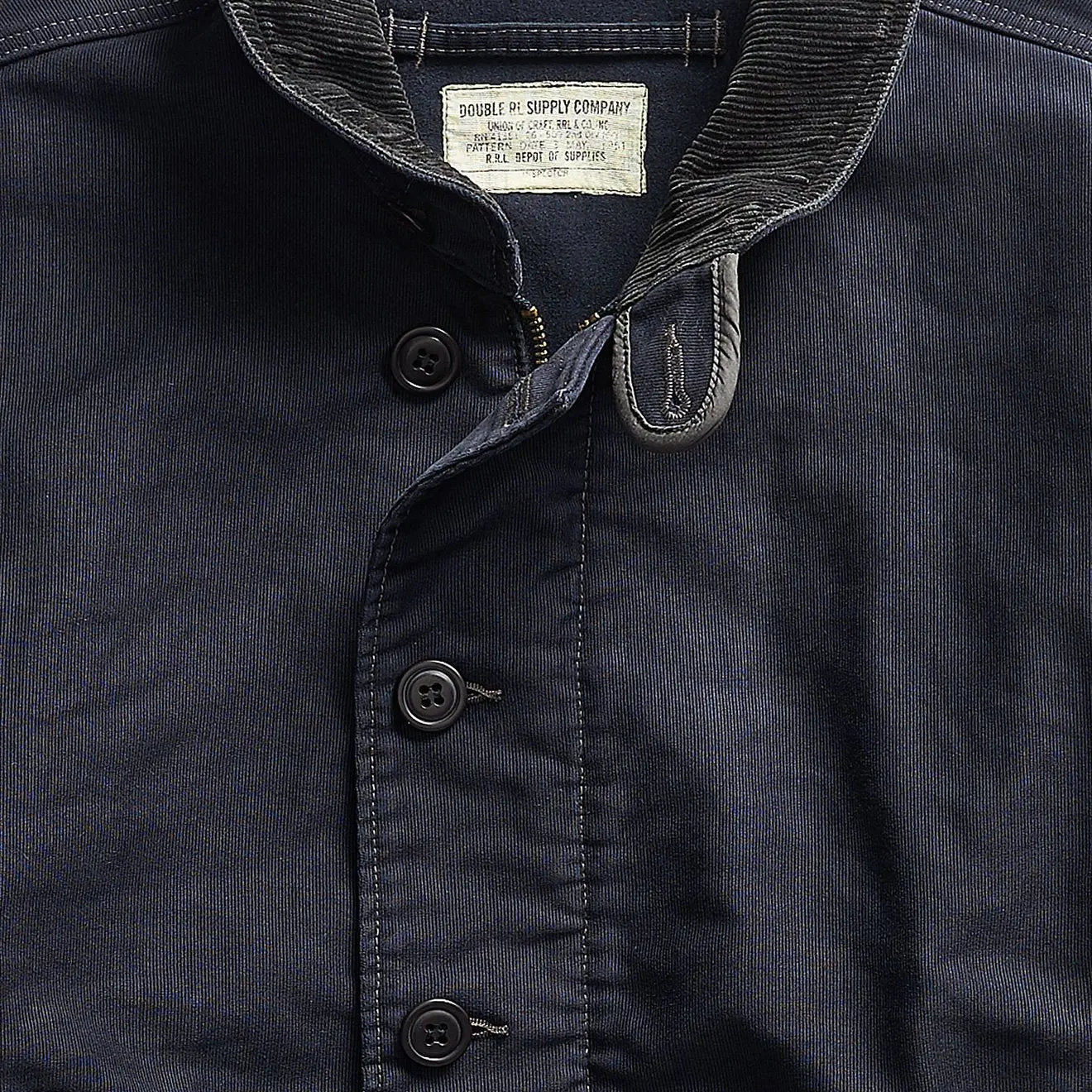 RRL by Ralph Lauren Jungle Cloth Deck Jacket Dark Navy - The Sporting Lodge