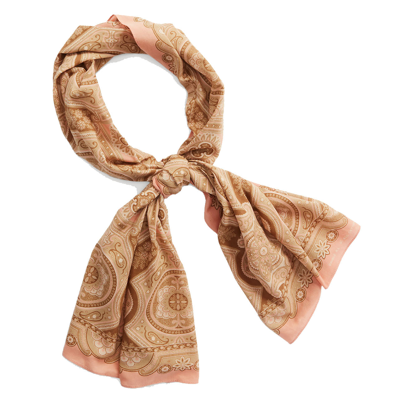 RRL by Ralph Lauren Medallion-Print Cotton Scarf Faded Pink / Cream / Brown - The Sporting Lodge