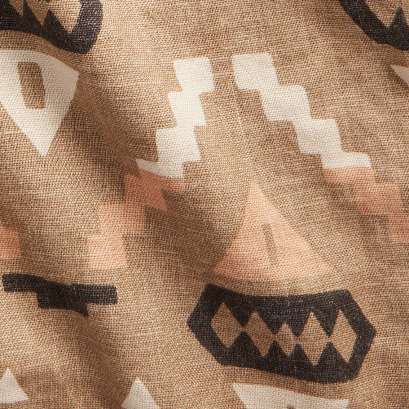 RRL by Ralph Lauren Print Linen Chore Jacket Stone / Green / Burnt Sienna - The Sporting Lodge