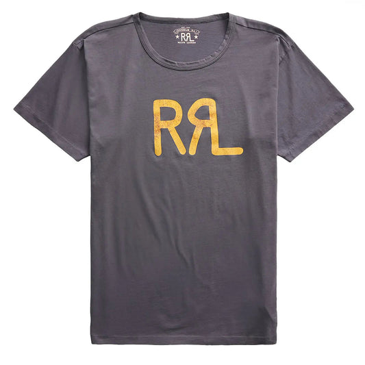 RRL by Ralph Lauren S/S Logo T-Shirt Navy - The Sporting Lodge