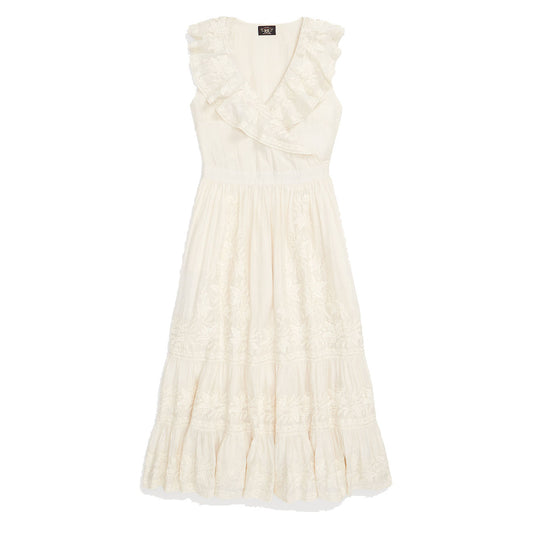 RRL by Ralph Lauren Womens Olivia Silk Blend Dress Natural / Cream - The Sporting Lodge