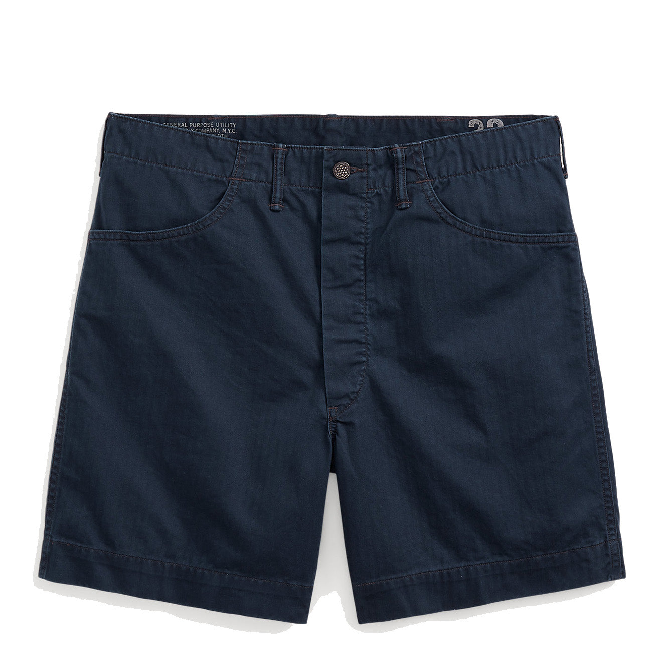 RRL by Ralph Lauren Herringbone Twill Field Short Navy - The Sporting Lodge