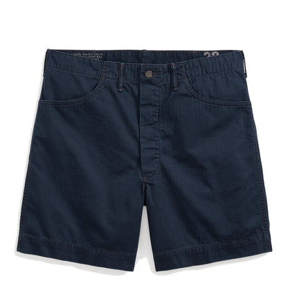 RRL by Ralph Lauren Herringbone Twill Field Short Navy - The Sporting Lodge