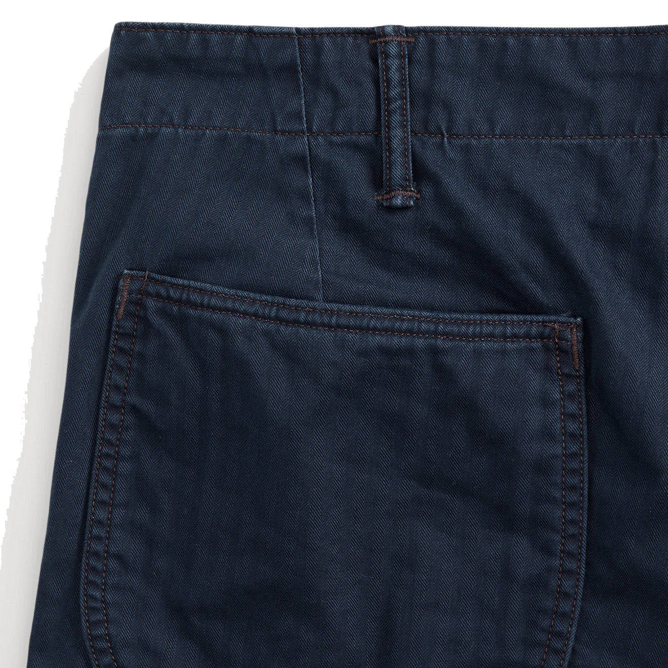 RRL by Ralph Lauren Herringbone Twill Field Short Navy - The Sporting Lodge