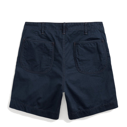 RRL by Ralph Lauren Herringbone Twill Field Short Navy - The Sporting Lodge