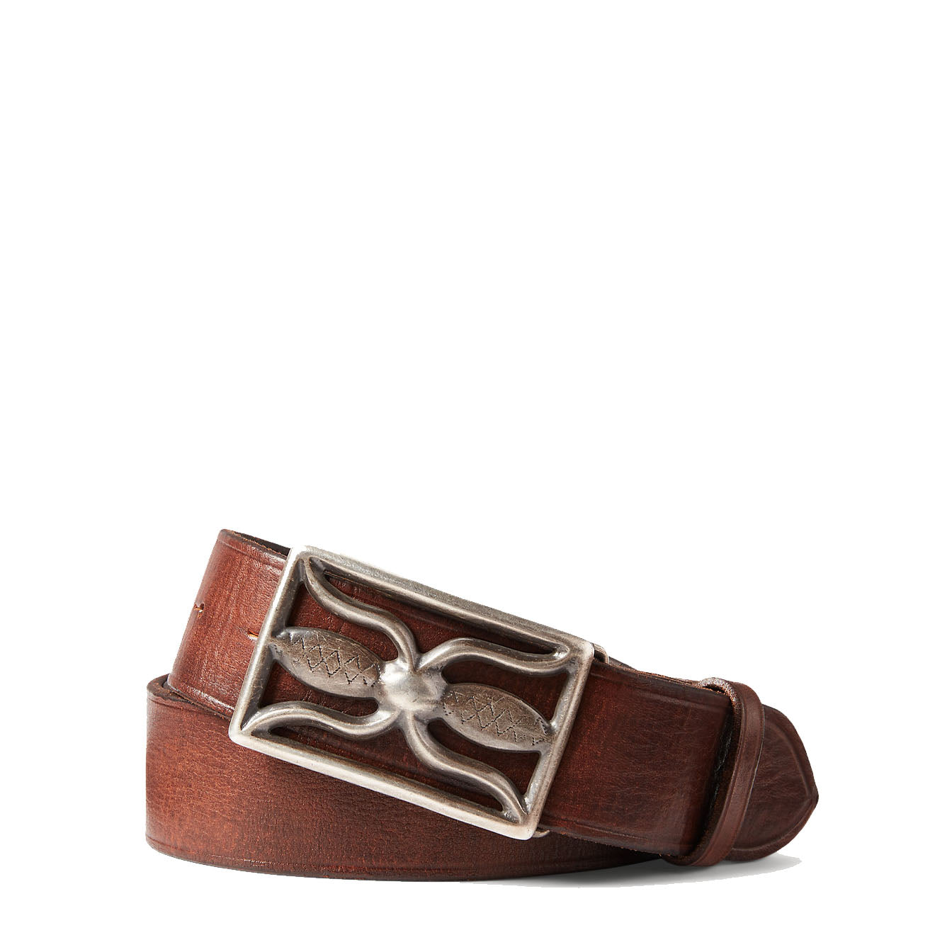 RRL by Ralph Lauren Leather Belt Vintage Brown