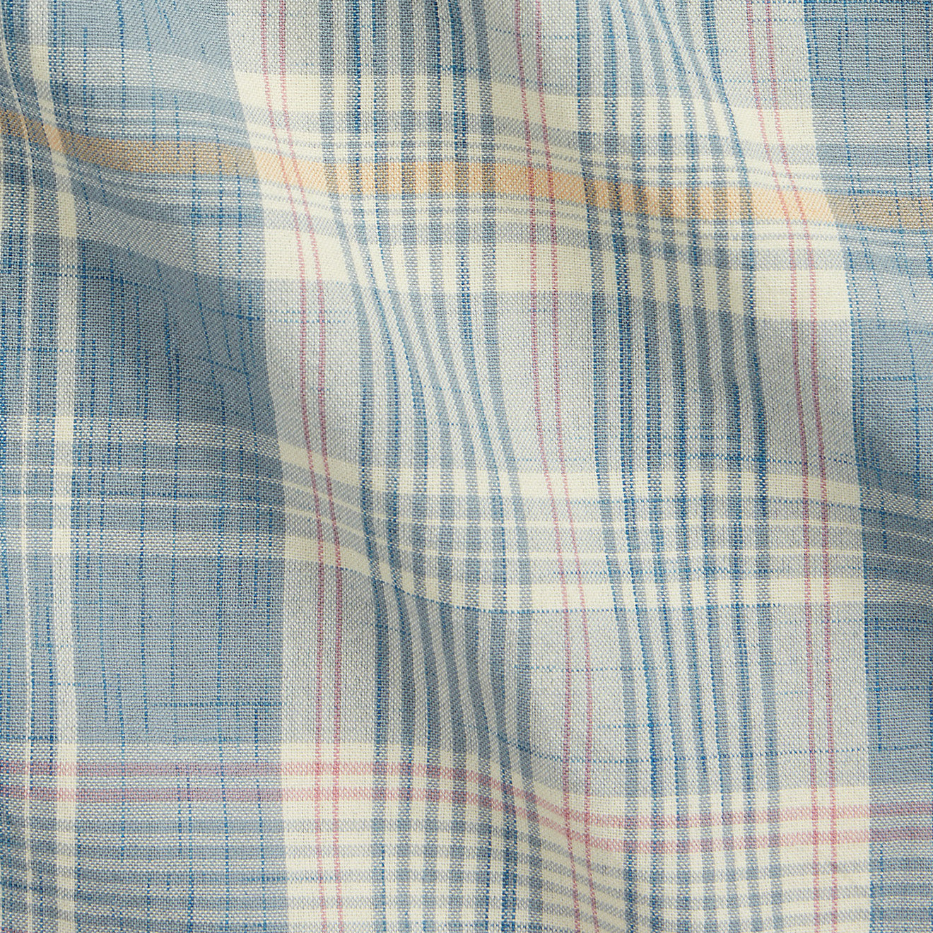 RRL by Ralph Lauren Madras Camp Shirt Light Blue - The Sporting Lodge