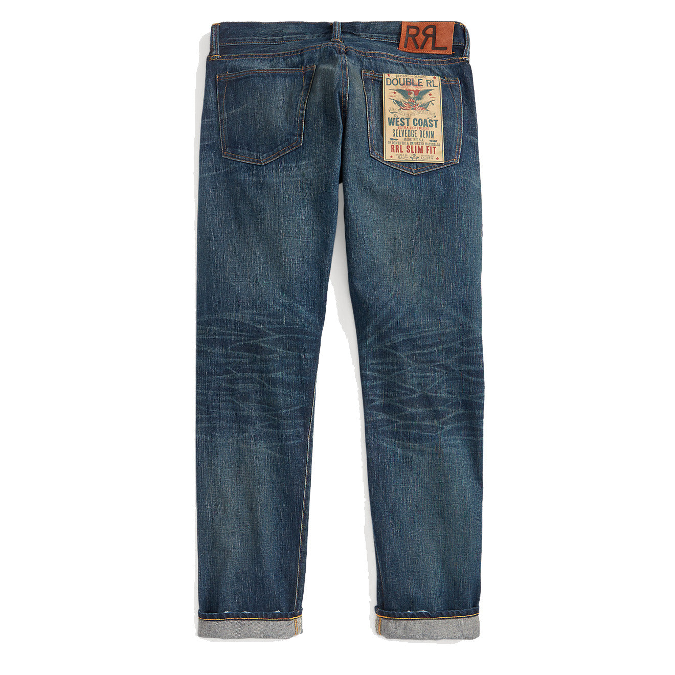 RRL by Ralph Lauren Slim Fit Ridgecrest Selvedge Jean Ridgecrest Wash - The Sporting Lodge