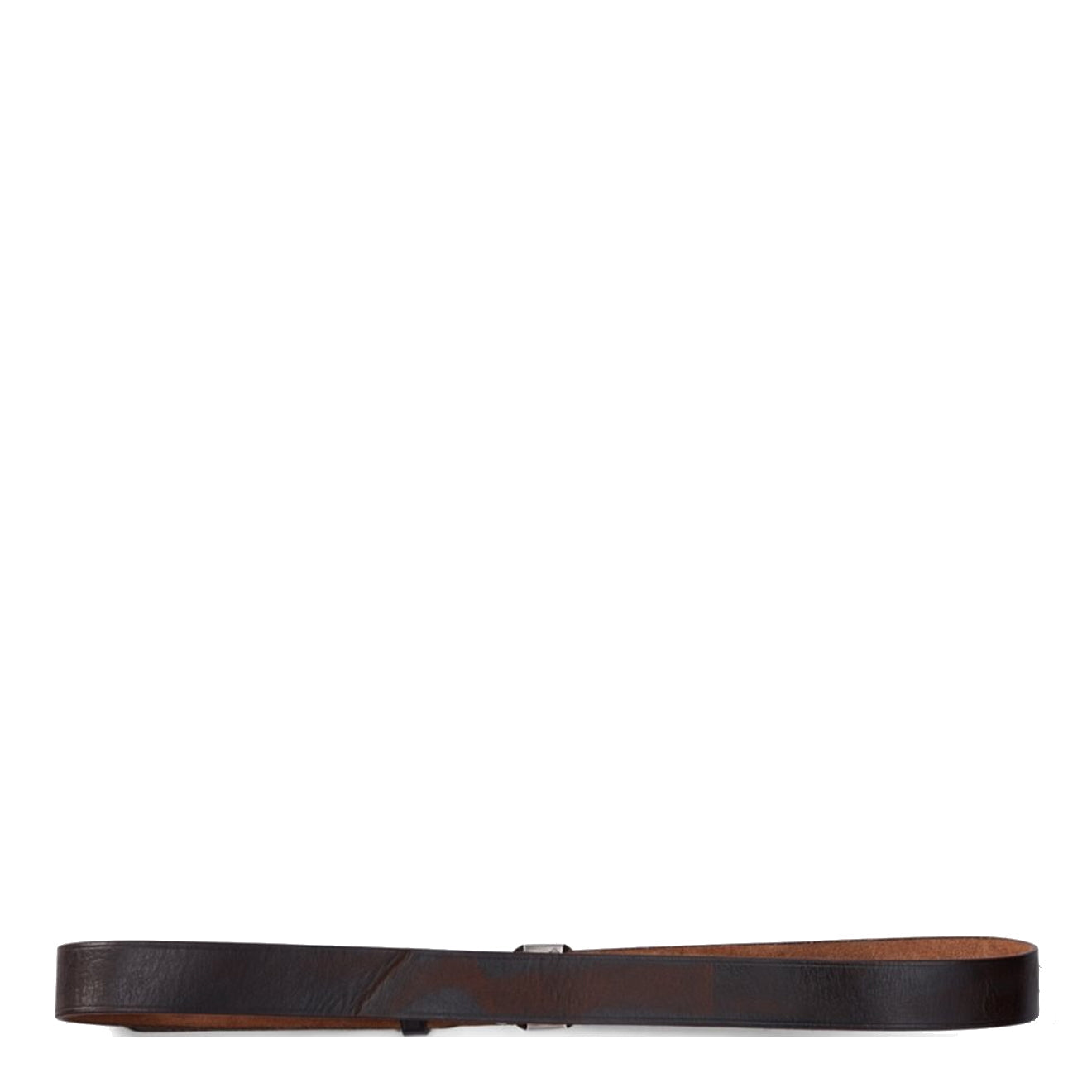 RRL by Ralph Lauren Vincennes Casual Tumbled Leather Belt Black - The Sporting Lodge