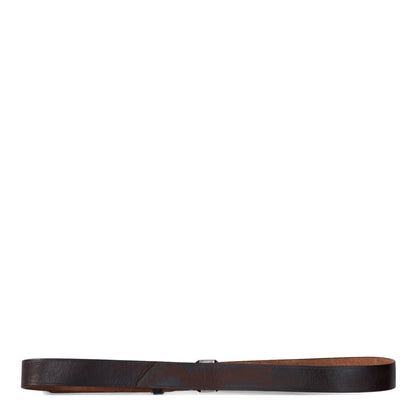 RRL by Ralph Lauren Vincennes Casual Tumbled Leather Belt Black - The Sporting Lodge
