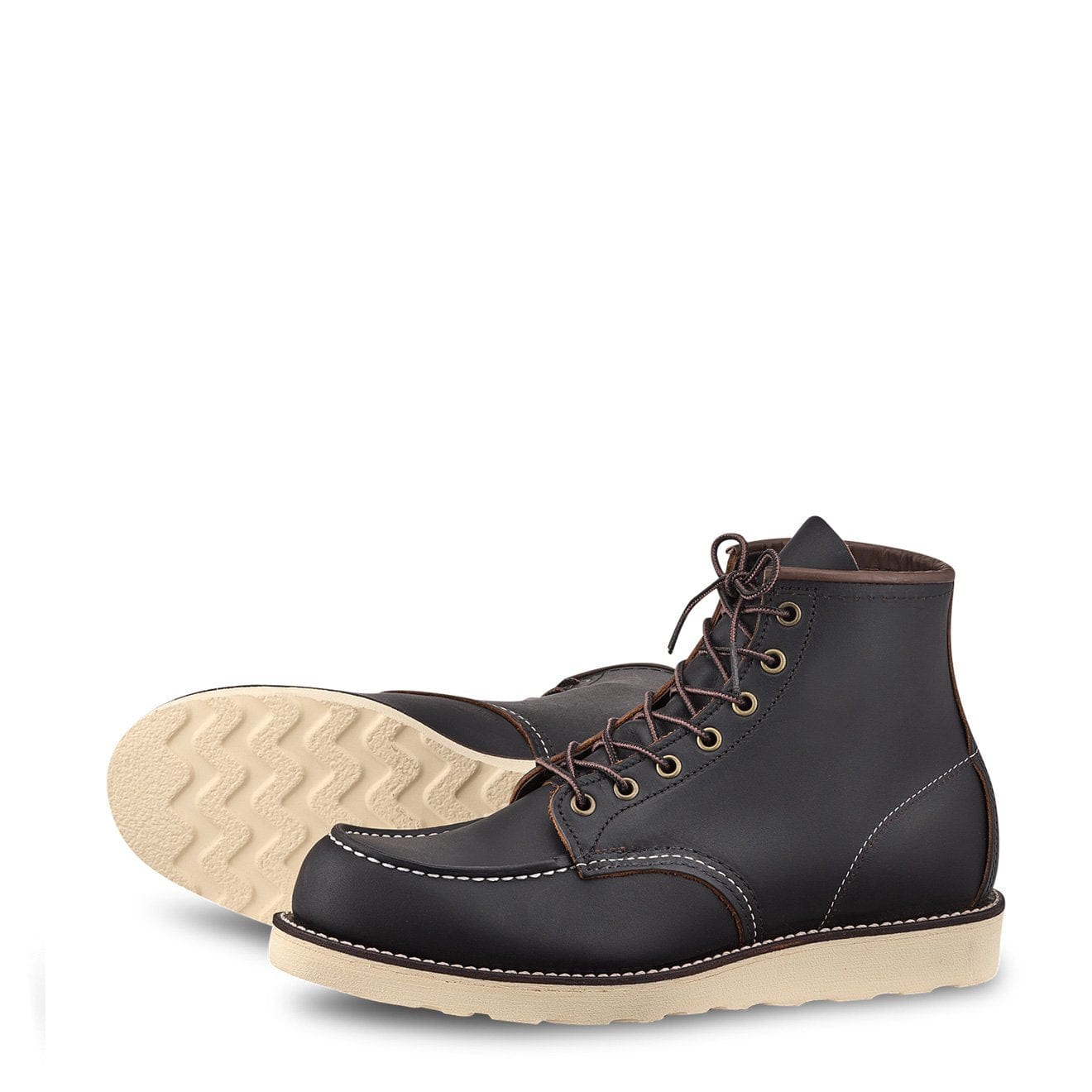 Red Wing 6-inch Classic Moc Boot Black Prairie - The Sporting Lodge