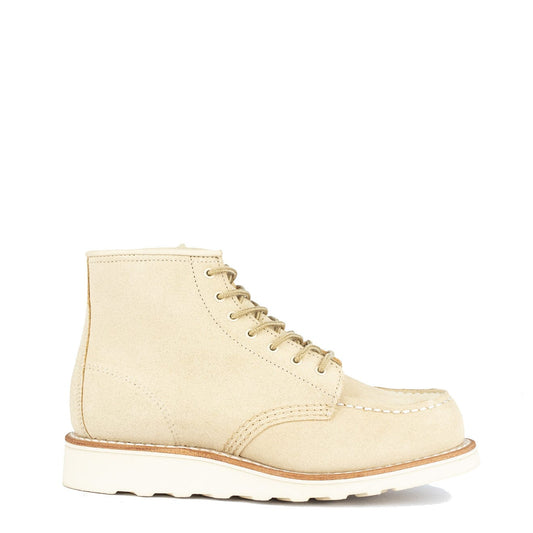 Red Wing Womens 6-Inch Moc Toe Boot Cream Abeline - The Sporting Lodge