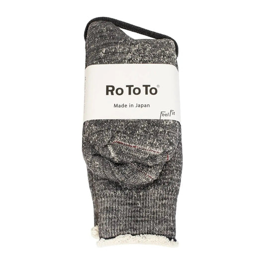 RoToTo Double Face Socks Charcoal - The Sporting Lodge