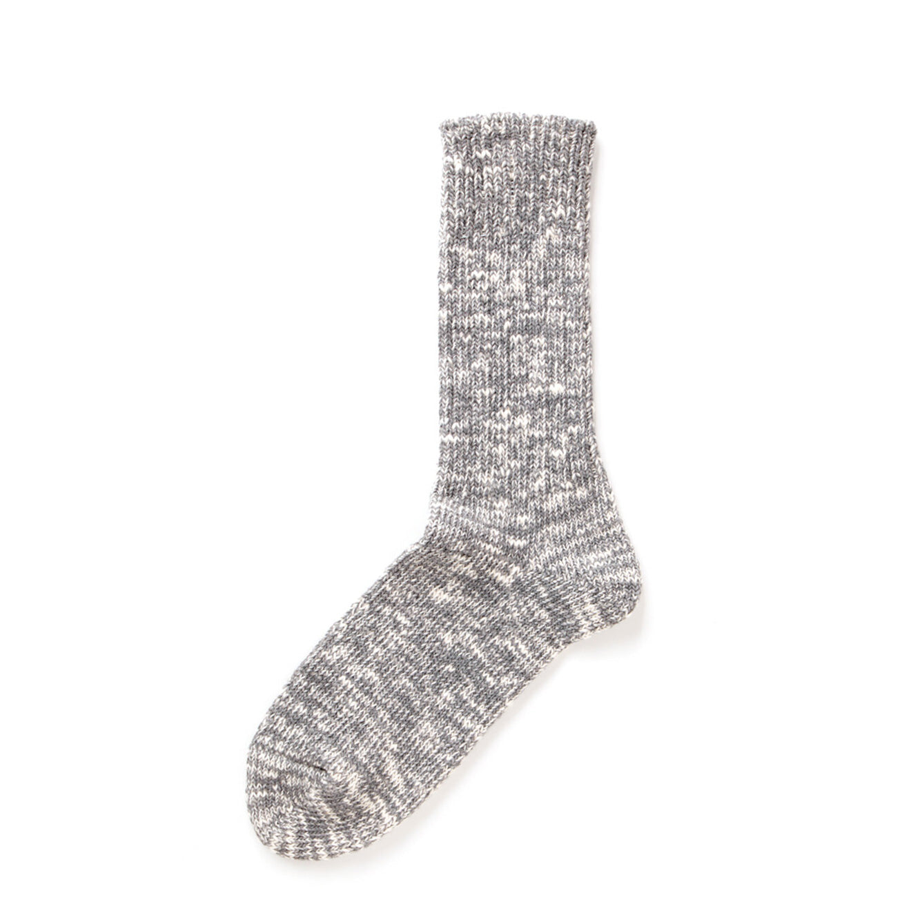 RoToTo Slub Crew Socks Mid Grey - The Sporting Lodge