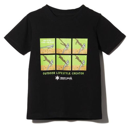 Snow Peak Taut Line Hitch T-Shirt Black - The Sporting Lodge