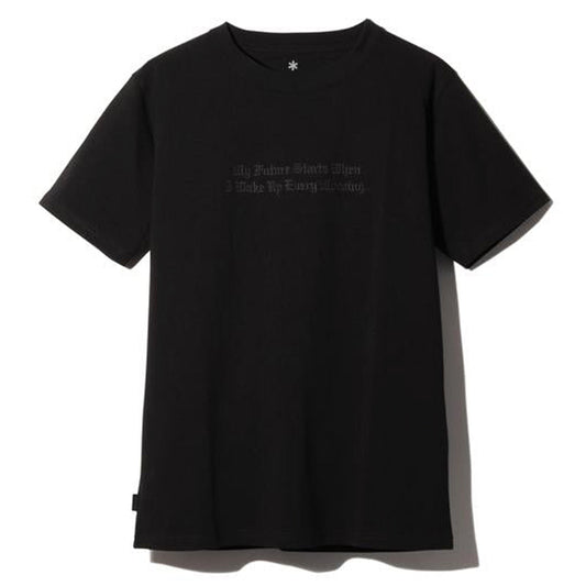 Snow Peak Typographical T-Shirt 3 Black - The Sporting Lodge