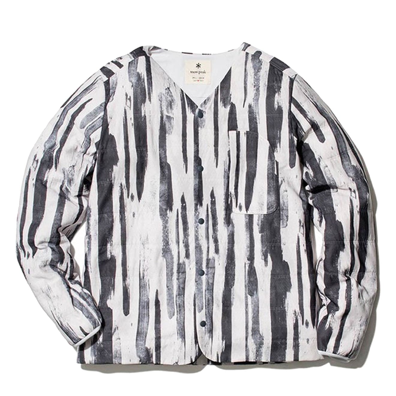 Snow Peak Womens Printed Flexible Insulated Cardigan Ecru / Navy  