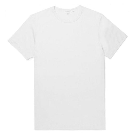 Sunspel Classic Crew T-Shirt White - The Sporting Lodge