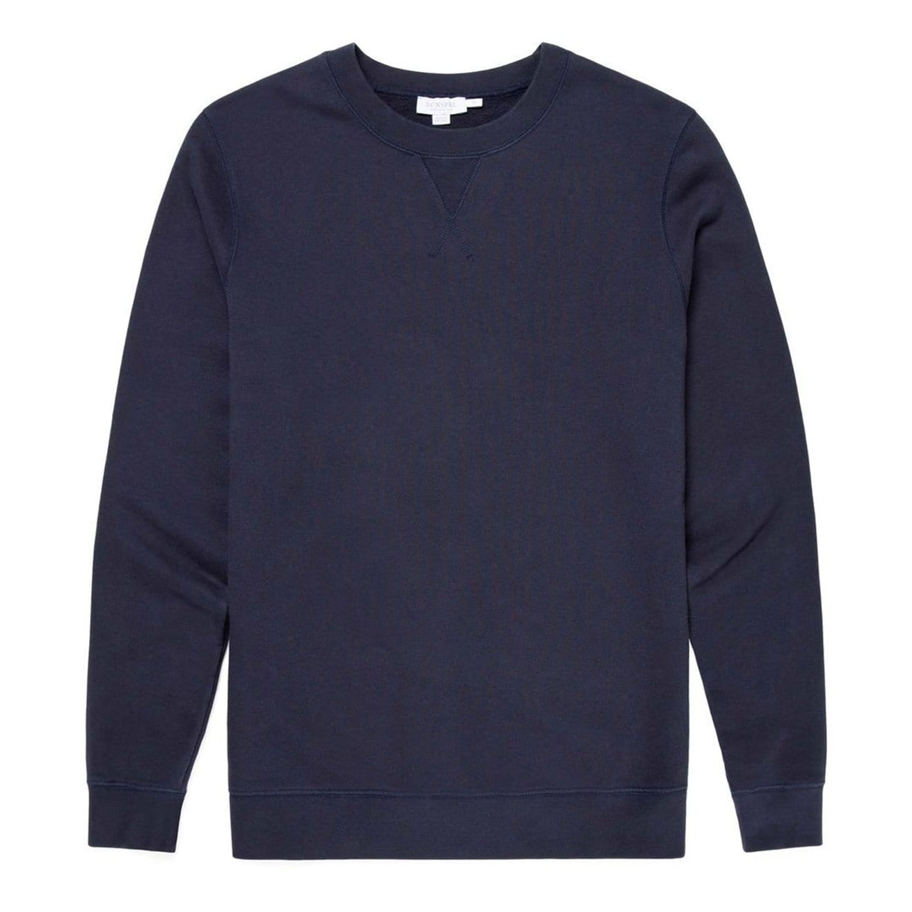 Sunspel Loopback Sweatshirt Navy - The Sporting Lodge
