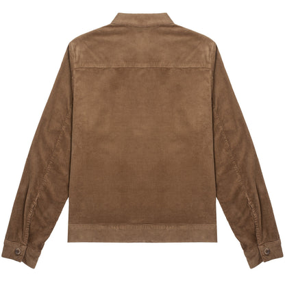 Sunspel Womens Corduroy Boxy Jacket Dark Camel - The Sporting Lodge