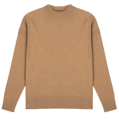 Sunspel Womens Fisherman Jumper Camel - The Sporting Lodge