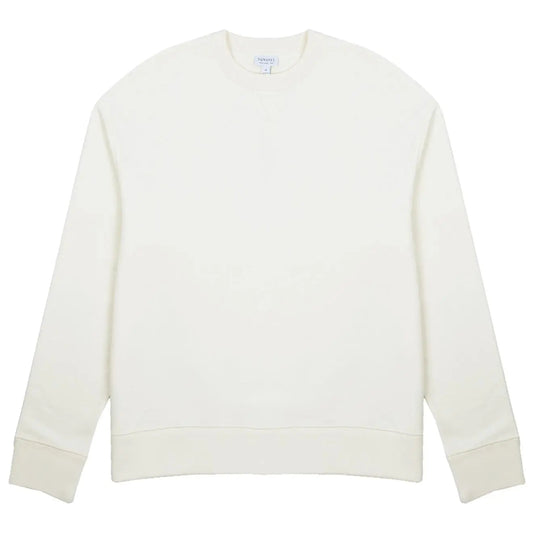 Sunspel Womens Loopback Sweatshirt Archive White - The Sporting Lodge