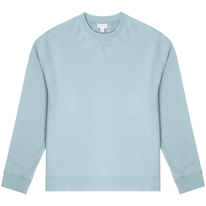 Sunspel Womens Loopback Sweatshirt Storm Blue - The Sporting Lodge