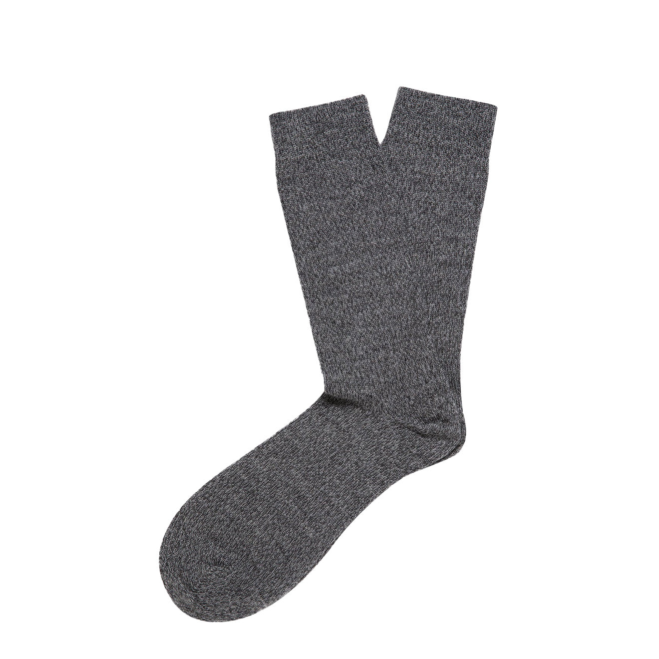 Sunspel Merino Wool Socks Grey Twist - The Sporting Lodge