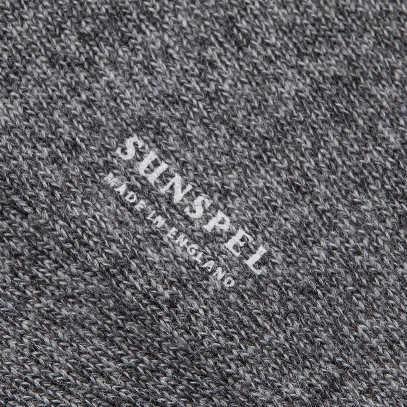 Sunspel Merino Wool Socks Grey Twist - The Sporting Lodge