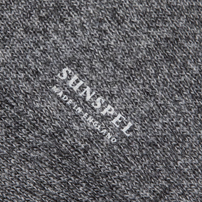 Sunspel Merino Wool Socks Grey Twist - The Sporting Lodge