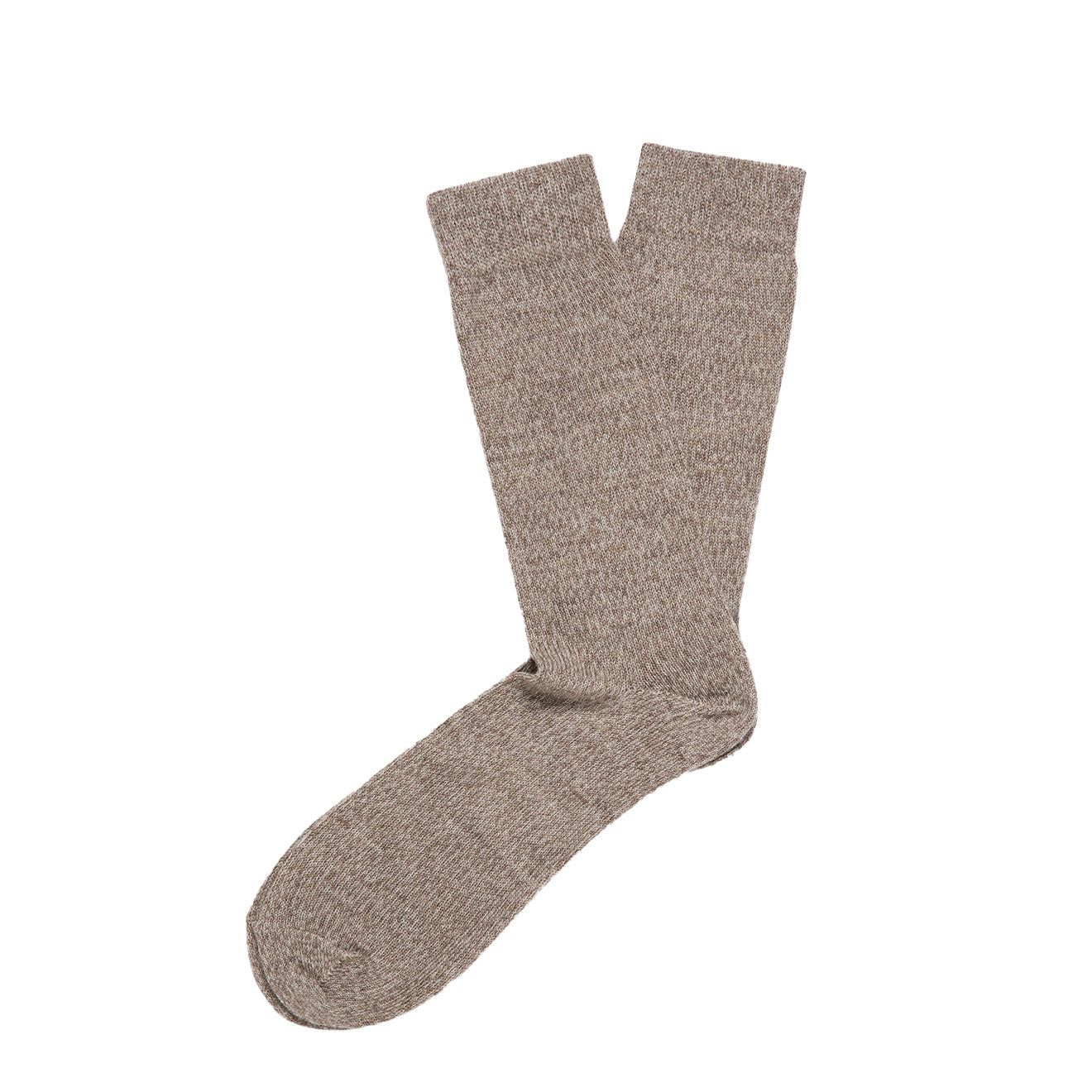 Sunspel Merino Wool Socks Umber Brown Twist - The Sporting Lodge