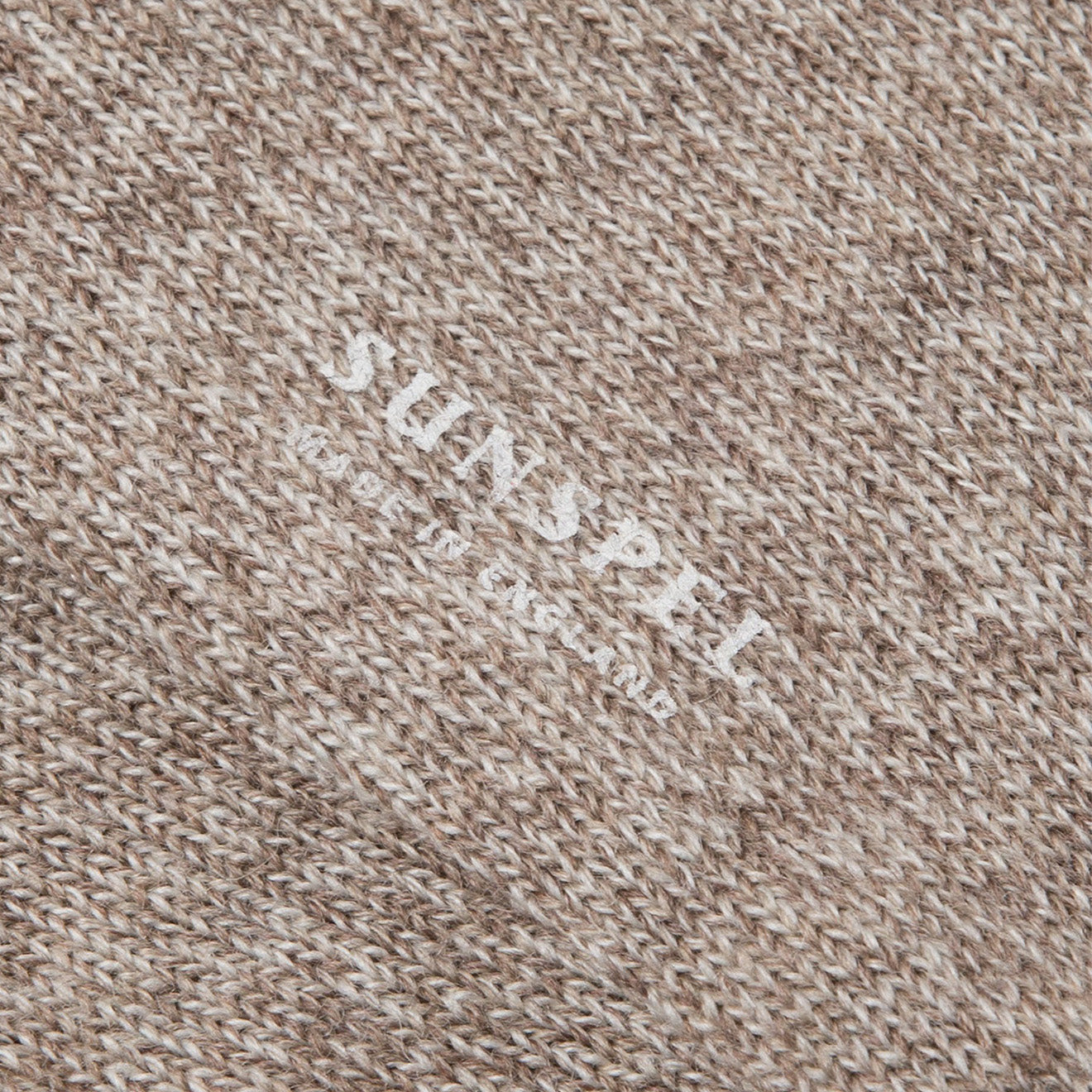 Sunspel Merino Wool Socks Umber Brown Twist - The Sporting Lodge