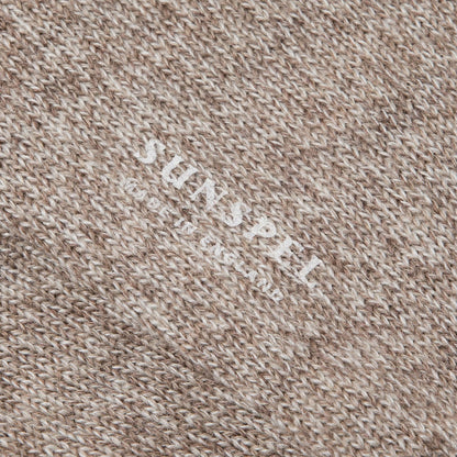 Sunspel Merino Wool Socks Umber Brown Twist - The Sporting Lodge