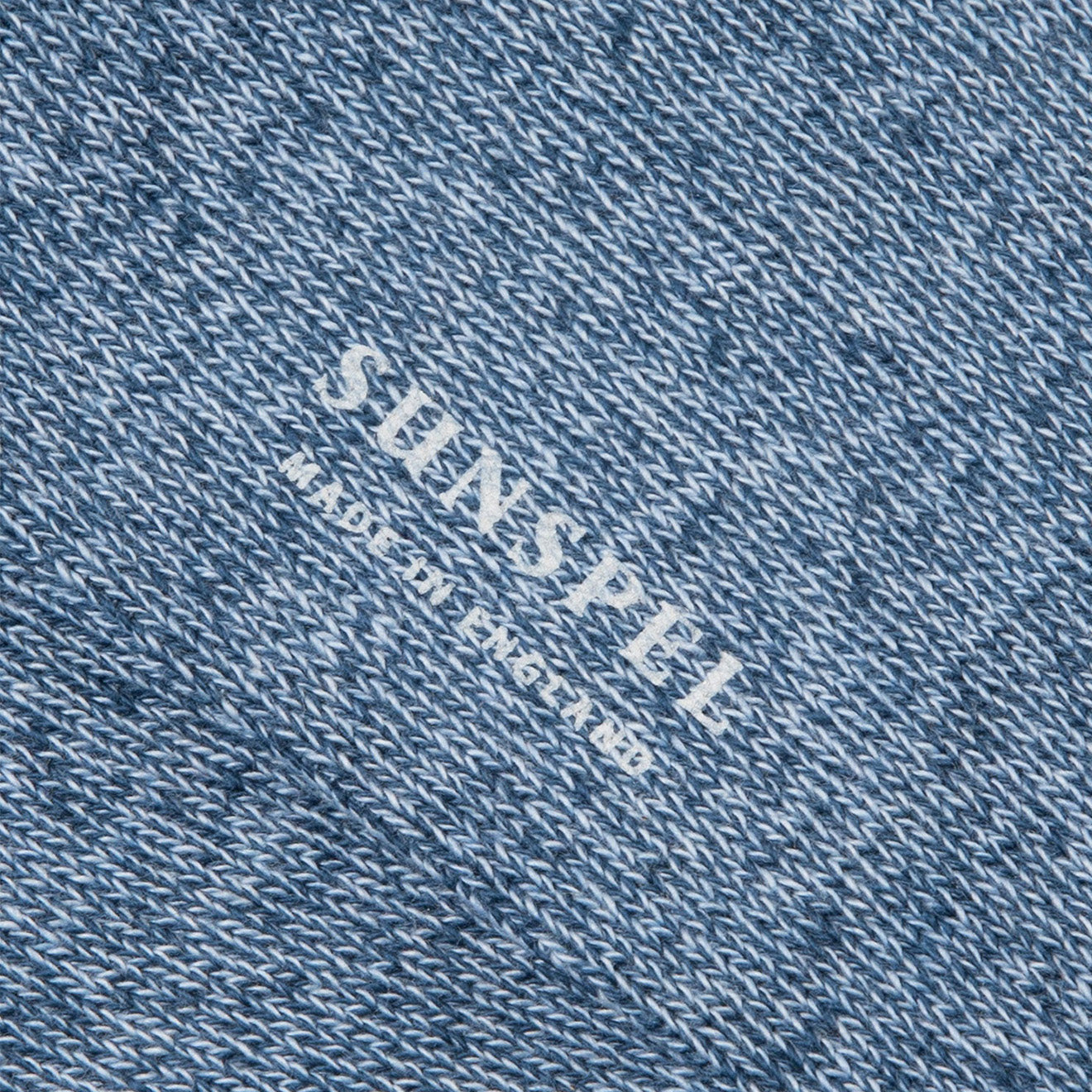 Sunspel Organic Cotton Socks Teal / Storm Blue Twist - The Sporting Lodge