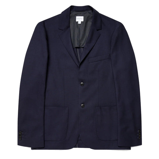 Sunspel Wool Blazer Navy - The Sporting Lodge