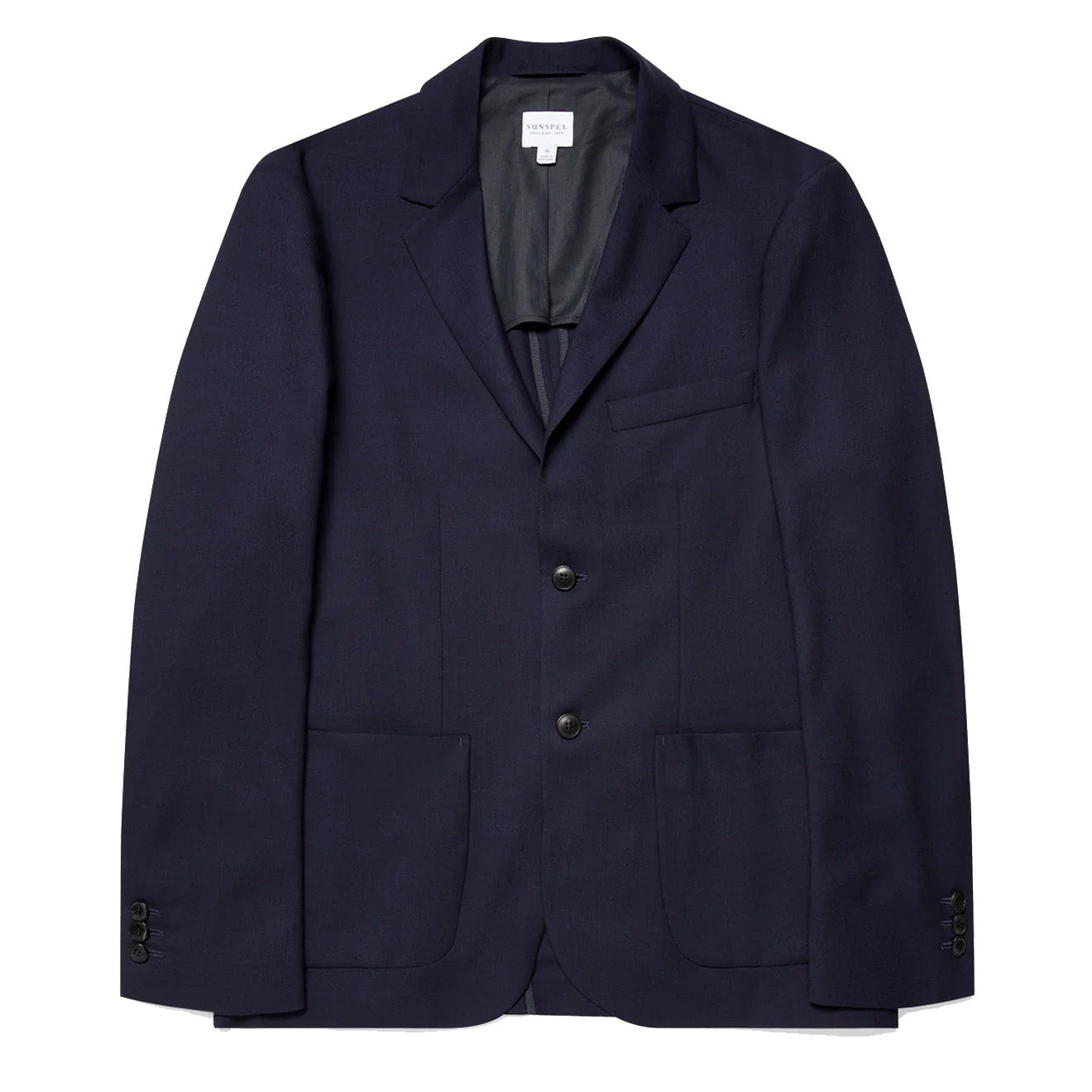 Sunspel Wool Blazer Navy - The Sporting Lodge
